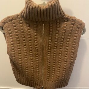 Zara knit short sleeve sweater